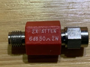 Tektronix 015-1001-XX SMA Attenuatore 6dB 2X 50 Ohm 2 Watt DC-18GHz - Foto 1 di 6
