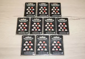 Warhammer Forgeworld The Horus Heresy White Scars MKVI Shoulder Pads x 100 - Picture 1 of 5