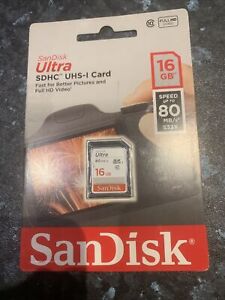 SanDisk Class Ultra 16GB 80 MB/s Micro 533X SD SDHC Memory Card UHS-I