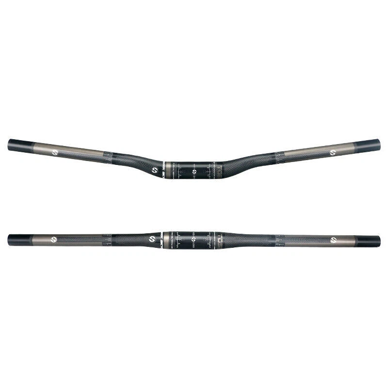 TOSEEK Carbon Fiber Handlebar XC Mountain Bike Flat Bar Rise Bar 31.8*580-760mm - Image 1 of 4