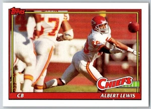 1991 TOPPS ALBERT LEWIS KANSAS CITY CHIEFS #132 - Picture 1 of 2
