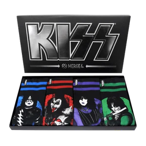 Merge4 KISS Collection LTD Crew Socks Box Set (4 Pairs) - Picture 1 of 12
