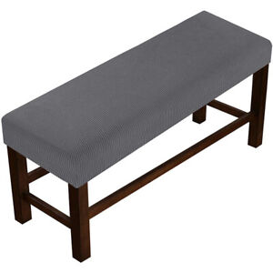 4XHigh Stretch Bench Cover Rectangle Dining Long Bench Cushion Thick Slipcover