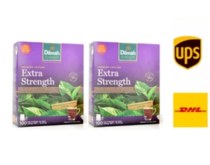 Dilmah Extra Starker Ceylon Tee, 100 Teebeutel 240g x 2er Pack Kostenloser Versand - Bild 1 von 4