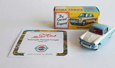 Corgi Model Club No. 231, Triumph Herald Coupe Superb Mint Condition - Image 1 of 4