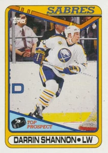 1990-91 Topps #310 DARRIN SHANNON - Buffalo Sabres - Bild 1 von 1