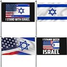 90*150cm israelische Flagge mit Messing Tüllen Ich stehe mit israelischer Flagge Outdoor