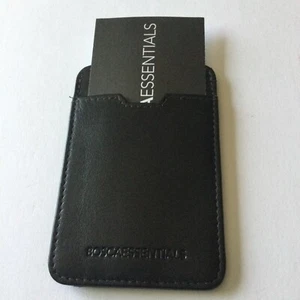BOSCA ASTUCCIO UOMO PELLE PULL-UP CARD NERO NUOVO CON ETICHETTE - Foto 1 di 12