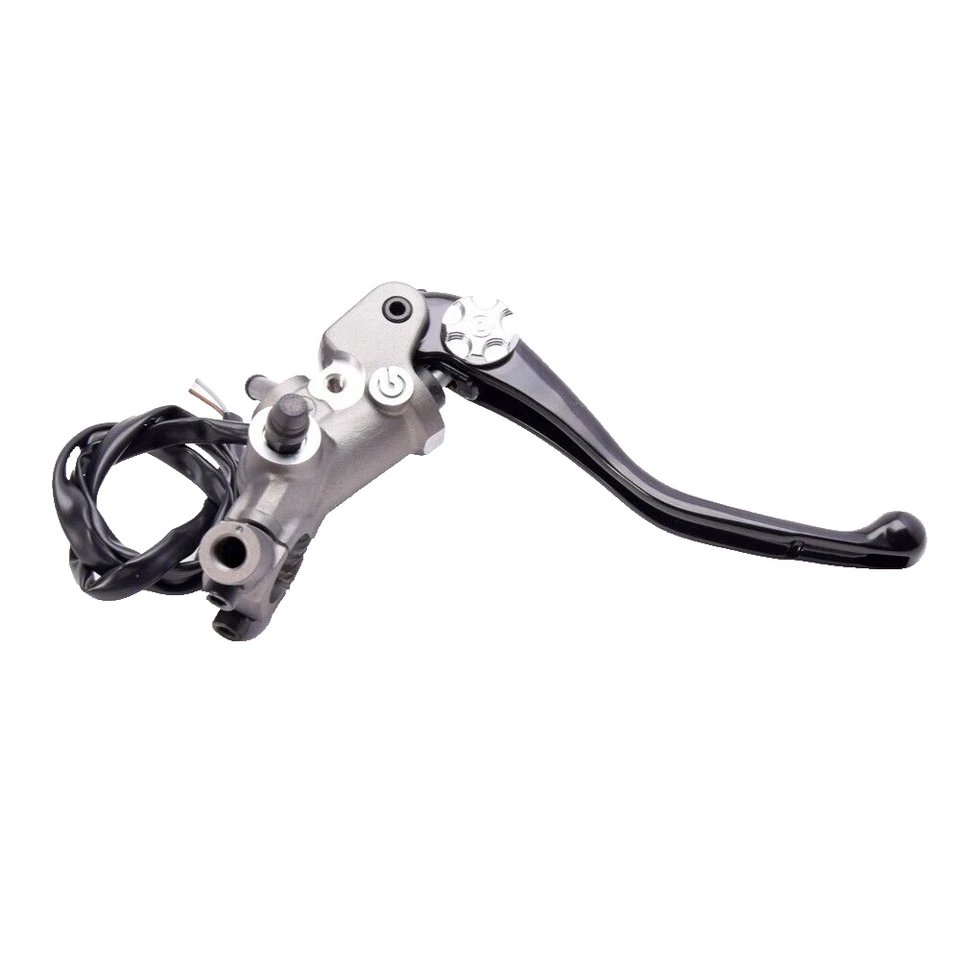 Pompa freno anteriore radiale Brembo titanio PR 18x18 con puntello nera regolabi - Immagine 1 di 1