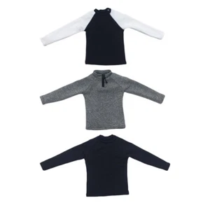 Sudadera masculina manga larga 1/6 para figuras de acción de 12 - Imagen 1 de 6