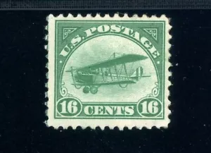 USAstamps Unused FVF US 1918 Airmail Jenny Scott C2 OG MNH SCV $120 - Picture 1 of 2