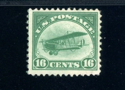 USAstamps Unused FVF US 1918 Airmail Jenny Scott C2 OG MNH SCV $120 - Image 1 of 2
