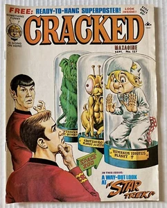Vintage CRACKED Magazine Star Trek Movie Parody Cover #127 September 1975 Issue - Imagen 1 de 5