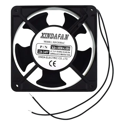 Xinda Lüfter, 120 x 120 x 38 mm, Starker Ventilator, 128 m³/h, 230 V / AC Kühler - Bild 1 von 4