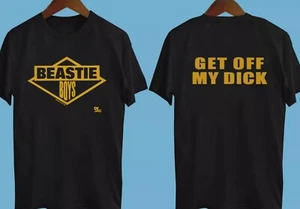 1986 Beastie Boys Get Off My Dick 2 side Shirt Black All Size - Picture 1 of 6