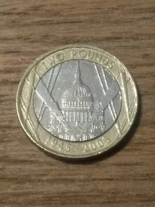 RARE £2 Two Pounds Coin - St. Pauls Cathedral 60th Anniversary Collectors 2005 - Picture 1 of 2