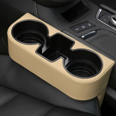 Car Vehicle Cup Holder Seat Wedge Drink Storage Organizer Gap Console Beige Foto 1 de 4