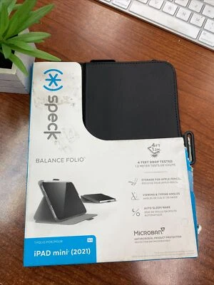 Speck Balance Folio Case with Stand for Apple iPad Mini 6th Gen (2021) - Black - Image 1 of 4