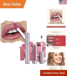 Hydrating Liquid Lipstick - Metallic Pale-Mauve Shimmer for Stunning Looks - Picture 1 of 10