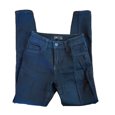 Pantalones ajustados negros para violonchelo talla 0/24 mezcla de algodón elásticos informales para todos los días  Foto 1 de 4