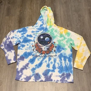 Liquid Blue Grateful Dead Tie Dye Oversized Sweatshirt Hoodie S / M - Picture 1 of 11