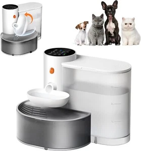 3L Smart Pet Water Fountain, Automatic Wireless Pour-Over Cat Water Dispenser - Picture 1 of 8
