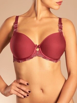 Chantelle  Bastille Spacer T-Shirt Bra sz 34DD / EU 75E red 3992 - Image 1 of 3