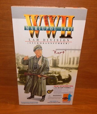 NEW 2001 DRAGON WWII 1941 ACTION FIGURE "KURT" LAH DIVISION STURMBANNFUHRER - Image 1 of 4