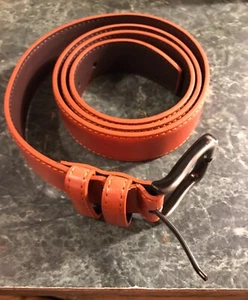 Men’s 42” Cognac Genuine Leather Belt - Picture 1 of 3