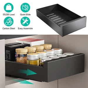 For Kitchen Bathroom Cabinet Pull Out Sliding Shelf Drawer Organizer Under Sink - Picture 1 of 15