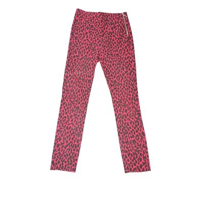 Pantalones ajustados con estampado de leopardo Zara Basics para mujer XS rojos negros (defectuosos ver fotos) Foto 1 de 4