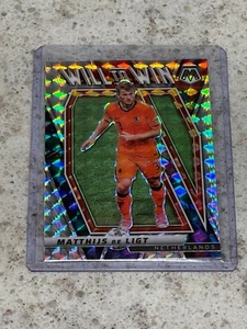 MATTHIJS DE LIGT ~ 2021-22 Mosaic FIFA Will to Win #18 Silver Mosaic Prizm PWE - Picture 1 of 3