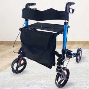 Foldable Rollator Walking Frame Mobility Walker Wheels Aid Elderly Disability AU - Picture 1 of 15