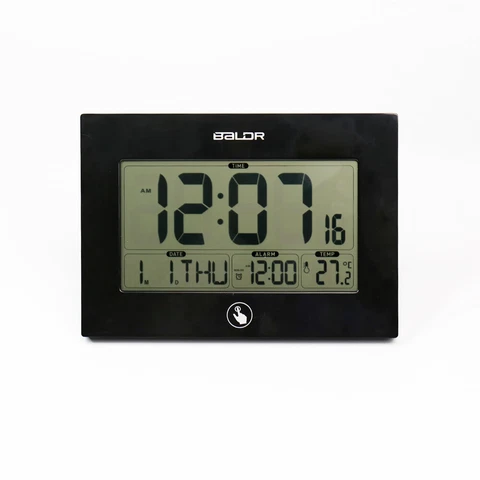 Jumbo Digits USA Atomic Alarm Clock with Calendar - Big Display Living Room Cover