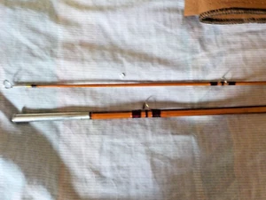 A "Used" 7 Ft for 5 Wt, 2 Piece, 1 Tip Bamboo Fly Rod with Rod Sock & Case! - Picture 1 of 7