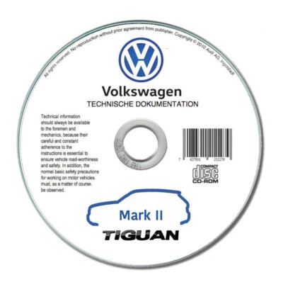 Volkswagen Tiguan II (2016-2020)  manuale officina riparazione su cd - Immagine 1 di 4