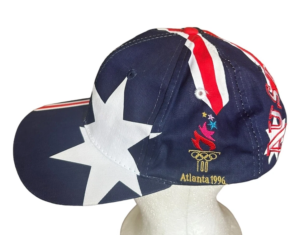 Gorra de béisbol vintage 1996 Juegos Olímpicos de Atlanta Australia bandera Snapback rara Foto 1 de 4
