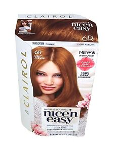 Clairol Nice N’ Easy 6R Light Auburn Hair Color, 1 Application - New In Box!!