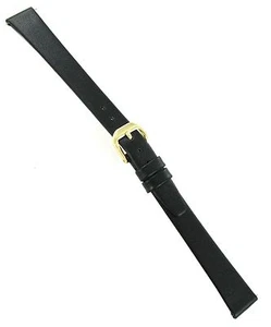 13mm Kreisler Black Smooth Calf Flat Unstitched Leather Ladies Band Reg BOGO! - Picture 1 of 3