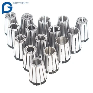 Juego de pinzas de resorte ER11 15 piezas 1/16"-3/4" herramienta de fresado CNC de súper precisión - Imagen 1 de 6