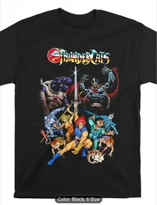 Thundercats Retro Cartoon Men's Black T-Shirt, Unisex Crewneck - Picture 1 of 10