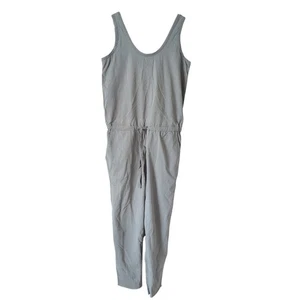 Frank & Eileen Women's Jumpsuit - Gray Green Sage Cotton Tank Sleeveless Small - Picture 1 of 9
