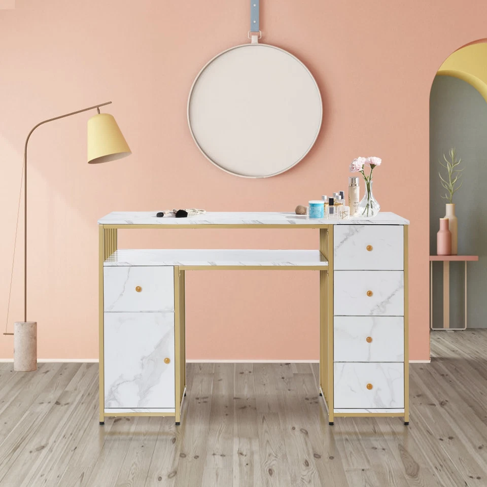 Nail Desk with Storage ,Manicure Table with 5 Drawers ,Home Beauty Salon station - Image 1 of 1