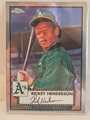 2021 Topps Chrome Platinum Anniversary - Rickey Henderson #501 Refractor - Image 1 of 2