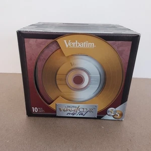 Verbatim 10PK CD-R DIGITAL VINYL METAL 5 Gold + 5 Platinum Not Sealed Unused - Bild 1 von 2