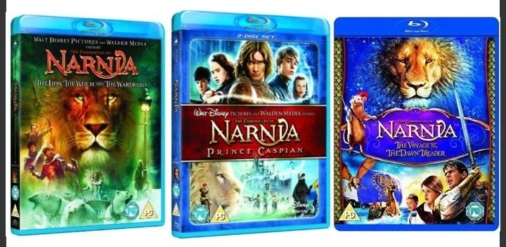 THE CHRONICLES OF NARNIA 1-3 Blu Ray COLLECTION PART 1 2 3 MOVIE FILM New UK R2 - Image 1 of 1
