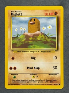 Diglett 47/102 Base Set Series COMMON BASIC POKEMON KARTE WOTC TCG 1999 - LP - Bild 1 von 7