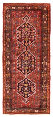 Alfombra de corredor vintage anudada a mano alfombra de lana oriental tradicional de 3'7" x 8'11" Foto 1 de 4