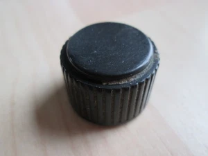 Turn Knob Black 1" Diam. for Older Semi Truck Blower Wiper Temp Control #M148DW - Picture 1 of 7