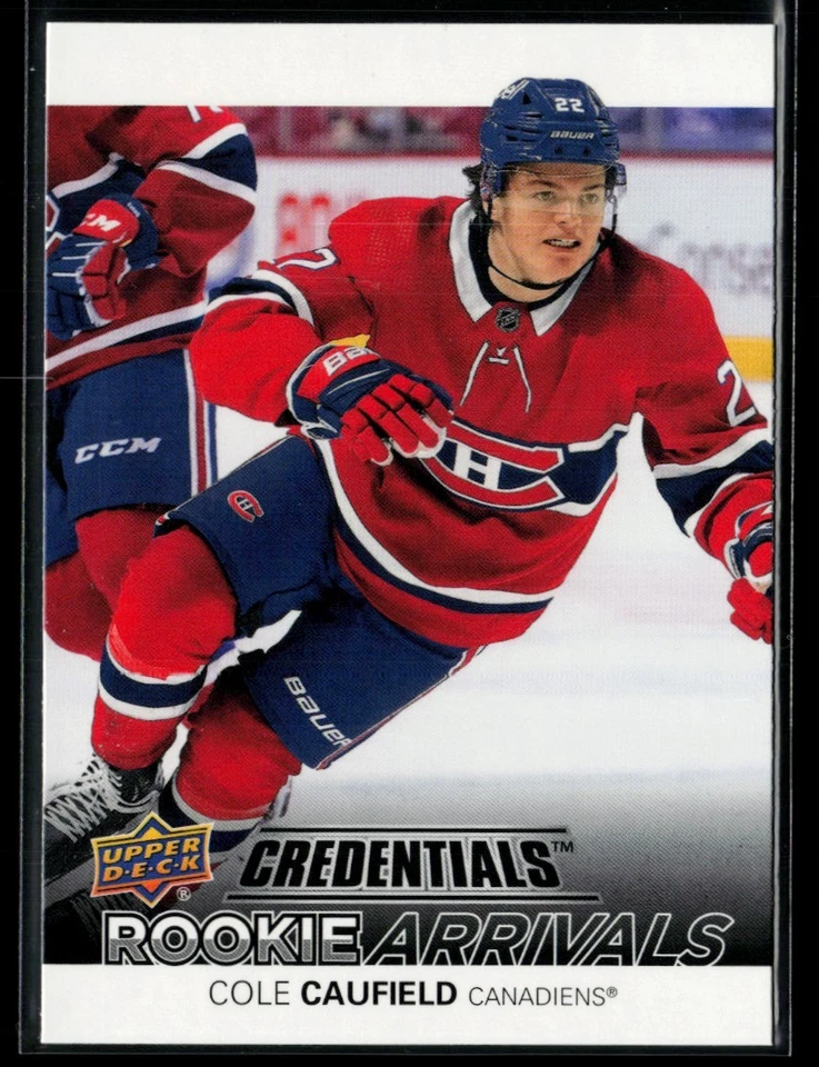 2021-22 Upper Deck Credentials Rookie Arrivals #RA-2 Cole Caufield - Image 1 of 2